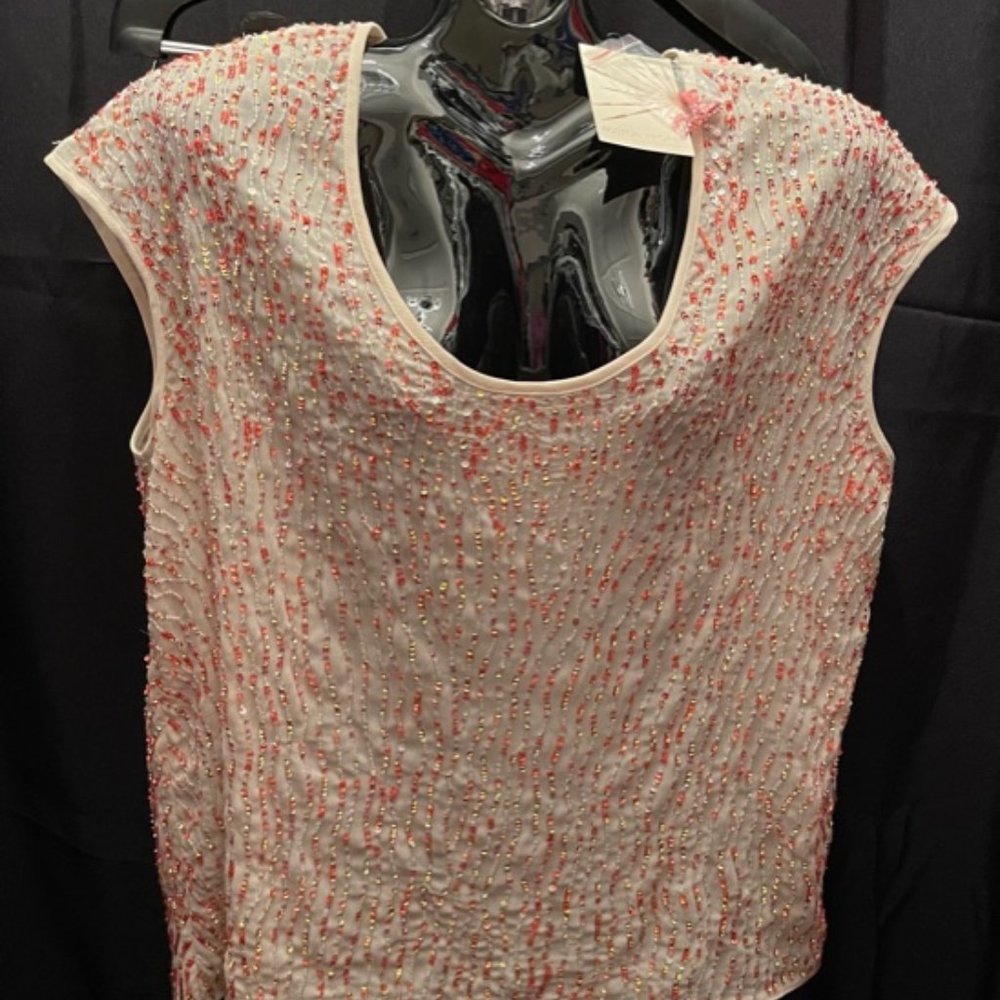 Boston Proper Beaded Top